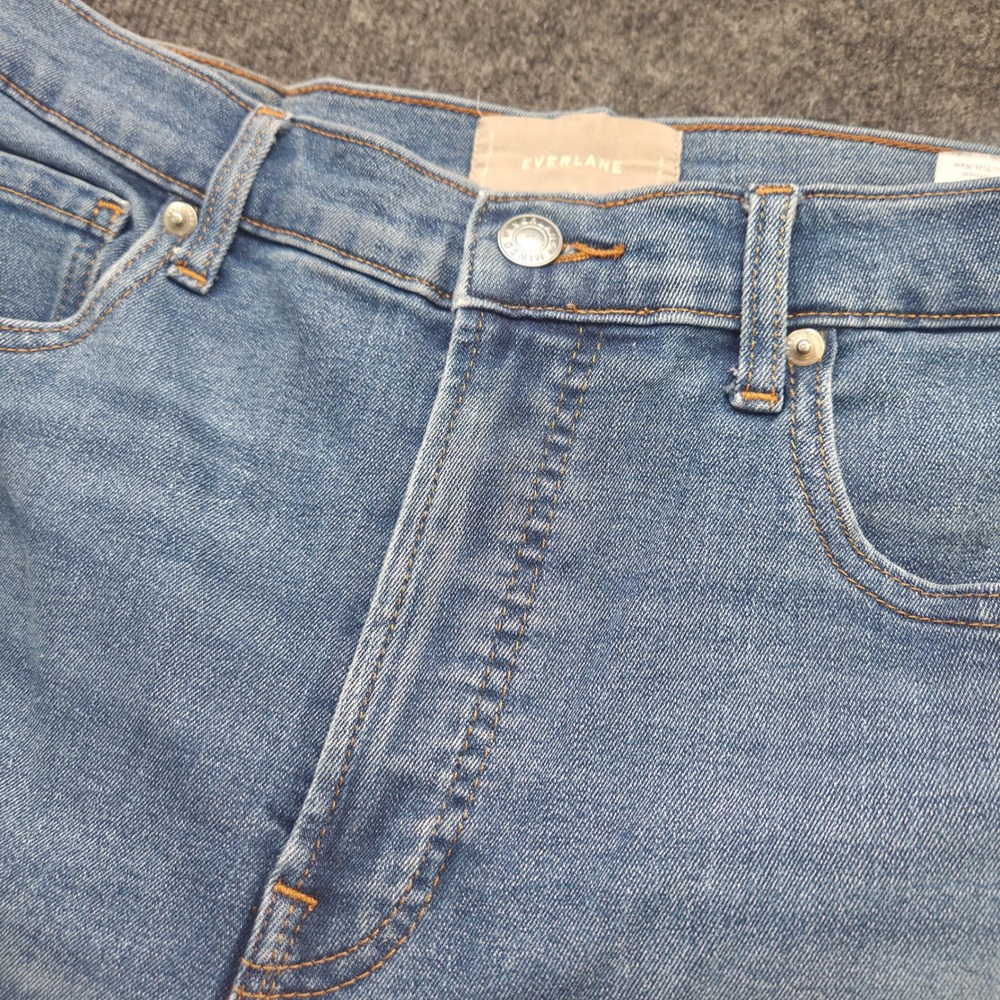 Everlane Women 31 Light Blue Denim High Rise Skinny Jeans Stretch Minimalist
